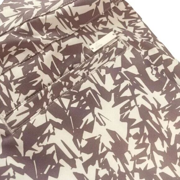 Adidas Gray & White Reef Print Golf Shorts Performance Casual Size 10 | EUC - Picture 10 of 10